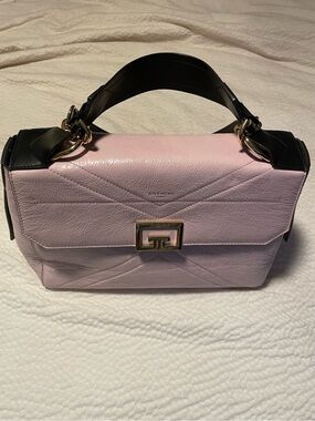 GIVENCHY  Pink and Black ID Top-Handle Leather BAG rare luxury
